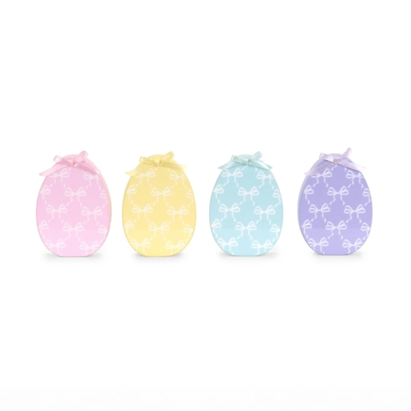 Bow Print Easter Eggs
