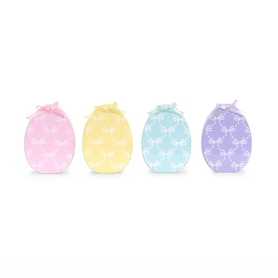 Bow Print Easter Eggs