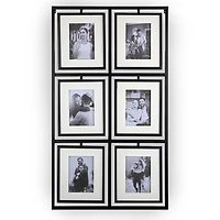 Black Metal 6-Photo Collage Frame
