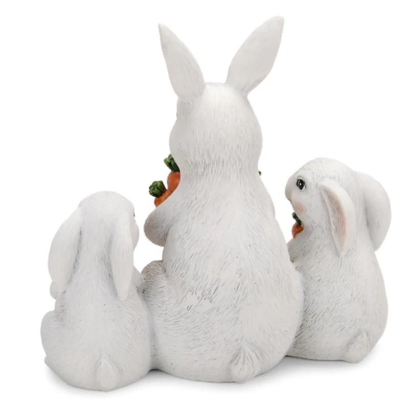 Bunnies Holding Carrots Tabletop Figurine