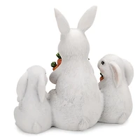 Bunnies Holding Carrots Tabletop Figurine
