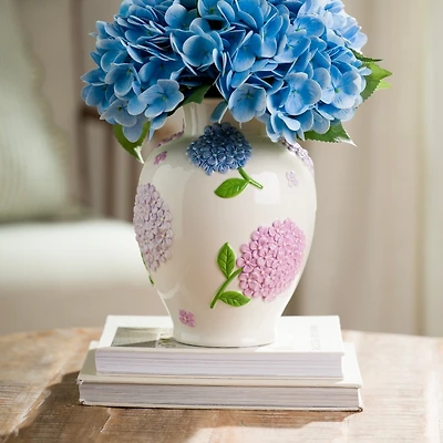 3D Hydrangea Ceramic Vase
