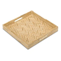 Square Bamboo Decorative Tray