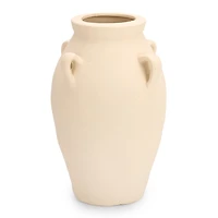 Cream 4-Handle Jug Vase