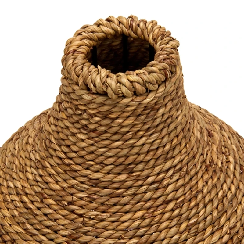 Round Natural Seagrass Woven Vase