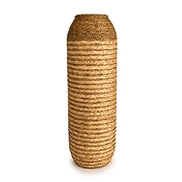 Braided Natural Seagrass Floor Vase, 24 in.