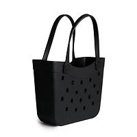 Medium Black Curve Carry-All Basket Tote