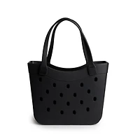 Medium Black Curve Carry-All Basket Tote