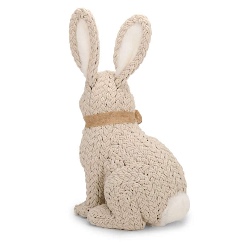 Beige Woven Bunny, 13 in.