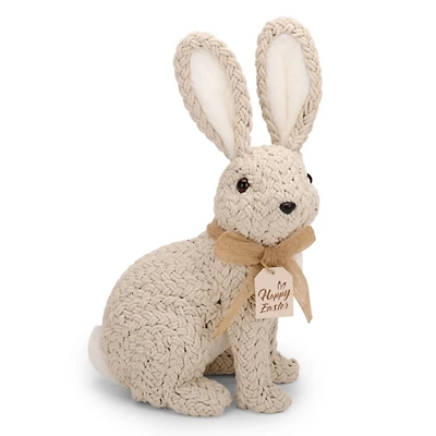 Beige Woven Bunny, 13 in.