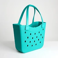 Medium Seafoam Curve Carry-All Basket Tote