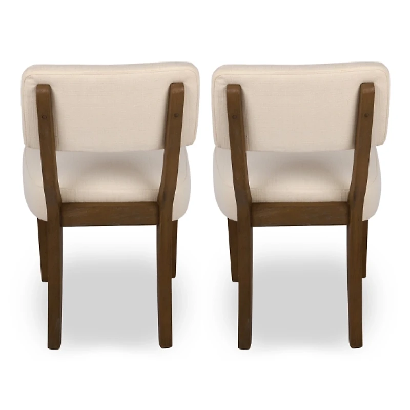 Harrison Cream Upholstered Dining Chairs, Set of 2