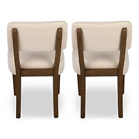 Harrison Cream Upholstered Dining Chairs, Set of 2