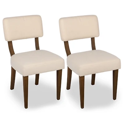 Harrison Cream Upholstered Dining Chairs, Set of 2