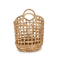 Water Hyacinth Open Weave Basket