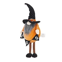 Orange Halloween Gnome with Boo Banner