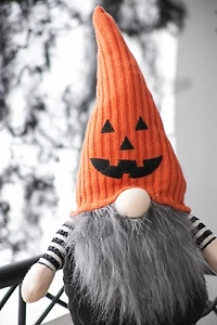 Halloween Gnome with Jack O Lantern Hat