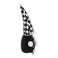 Checkered Halloween Gnome with Boo Banner