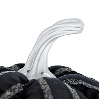 Black & White Striped Fabric Pumpkin