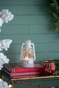 Snowman in Snow Globe Lantern