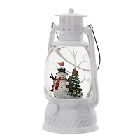 Snowman in Snow Globe Lantern