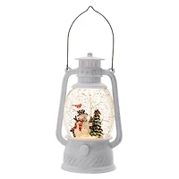 Snowman in Snow Globe Lantern