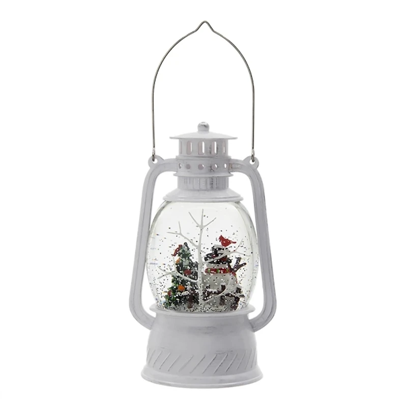 Snowman in Snow Globe Lantern