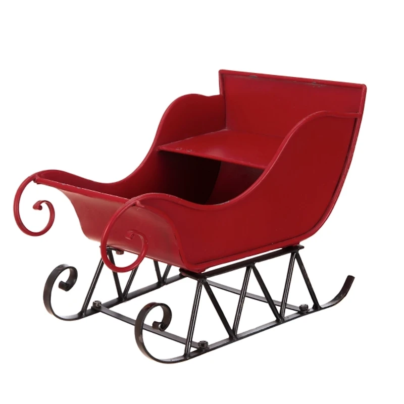 Red Iron Christmas Sleigh
