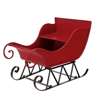 Red Iron Christmas Sleigh
