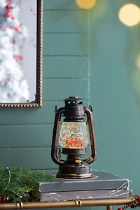 Red Cardinal in Snow Globe Lantern