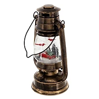 Red Cardinal in Snow Globe Lantern