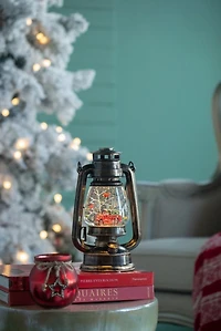 Red Cardinal in Snow Globe Lantern