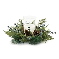 Mixed Pine Juniper Christmas Centerpiece