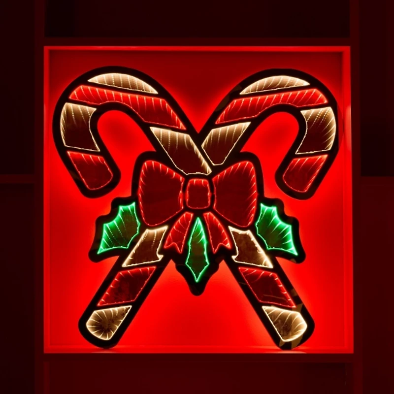 Dual Candy Cane Ekkolight Statue