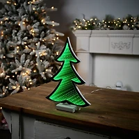 Green Pine Tree Ekkolight Statue, 11.75 in.