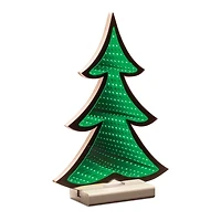 Green Pine Tree Ekkolight Statue, 11.75 in.