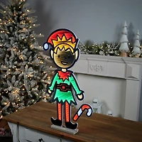 Elf with Candy Cane Ekkolight