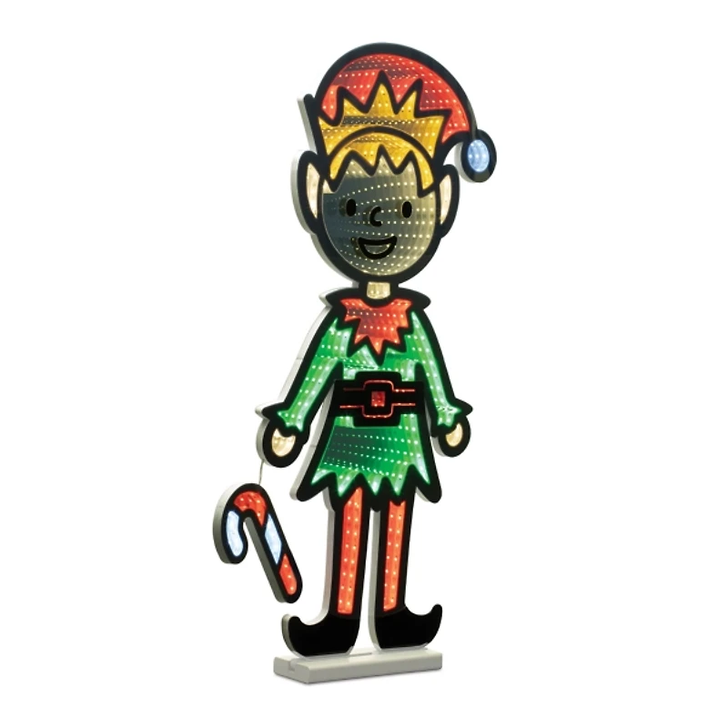 Elf with Candy Cane Ekkolight