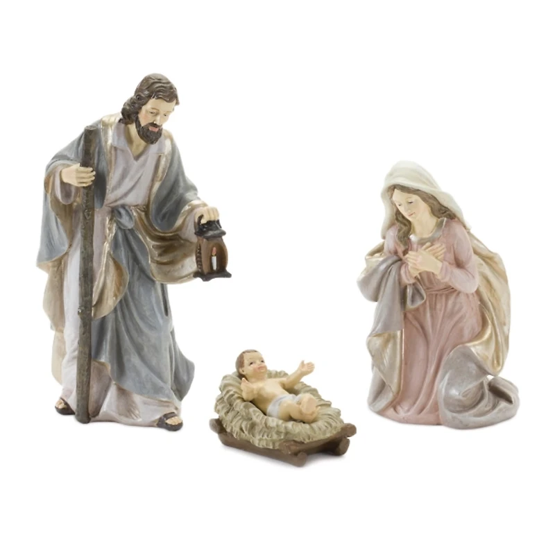 Gold Holy Family 3-pc. Christmas Nativity Set