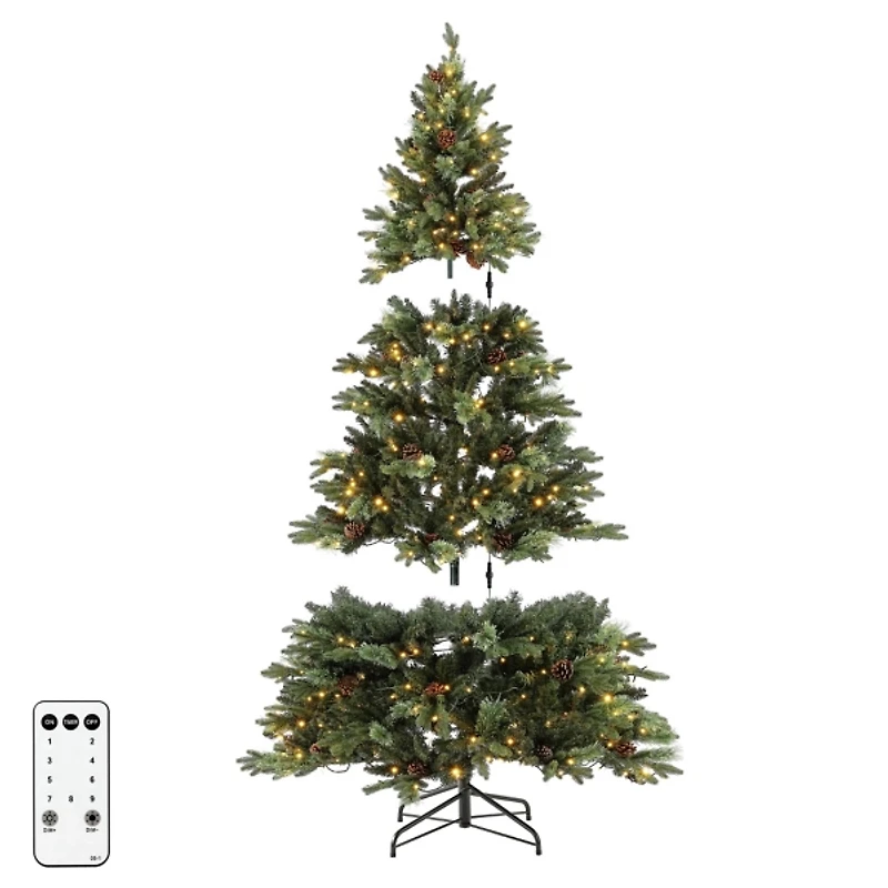 7.5 ft. Pre-Lit Nailia Artificial Christmas Tree