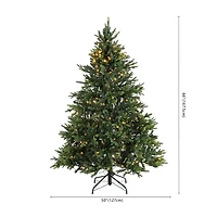 5.5 ft. Pre-Lit Jacobien Artificial Christmas Tree