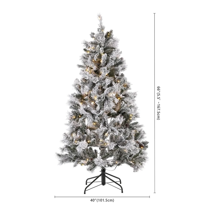 5.5 ft. Pre-Lit Engelke Artificial Christmas Tree