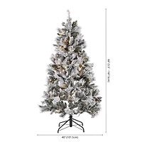5.5 ft. Pre-Lit Engelke Artificial Christmas Tree