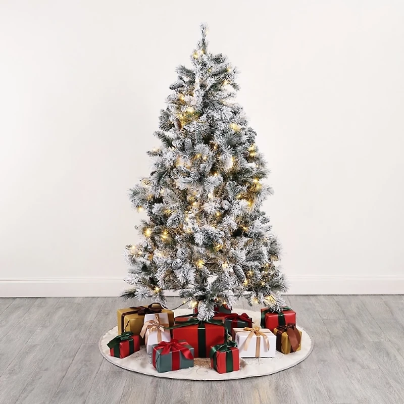 5.5 ft. Pre-Lit Engelke Artificial Christmas Tree