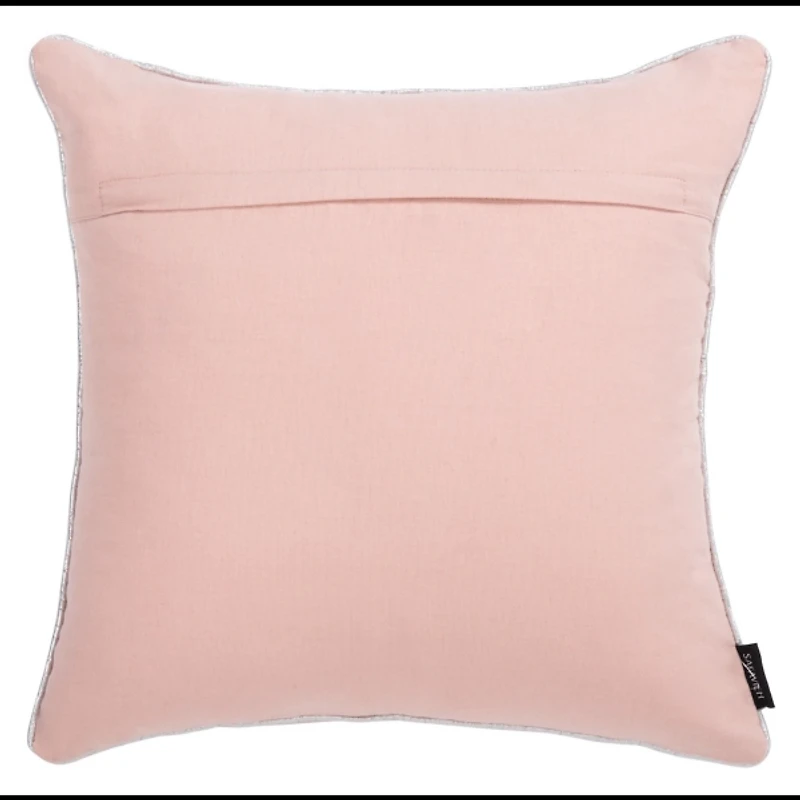 Snowflakes on Pink Christmas Pillow