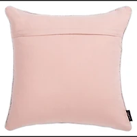 Snowflakes on Pink Christmas Pillow