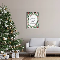 Merry Little Christmas Script Framed Wall Plaque