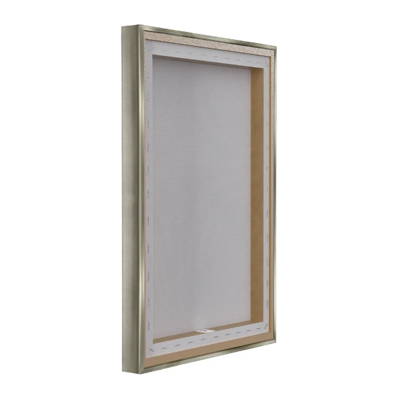 Santa Claus by the Fire Framed Canvas Art Print