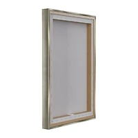 Santa Claus by the Fire Framed Canvas Art Print