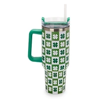 Checkered Clover 40 oz Insulated Tumbler